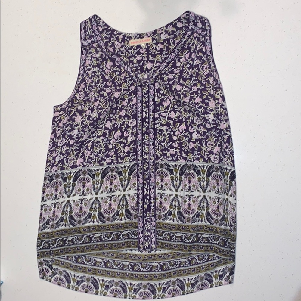 Rebecca Taylor Silk Sleeveless Blouse. Size 6